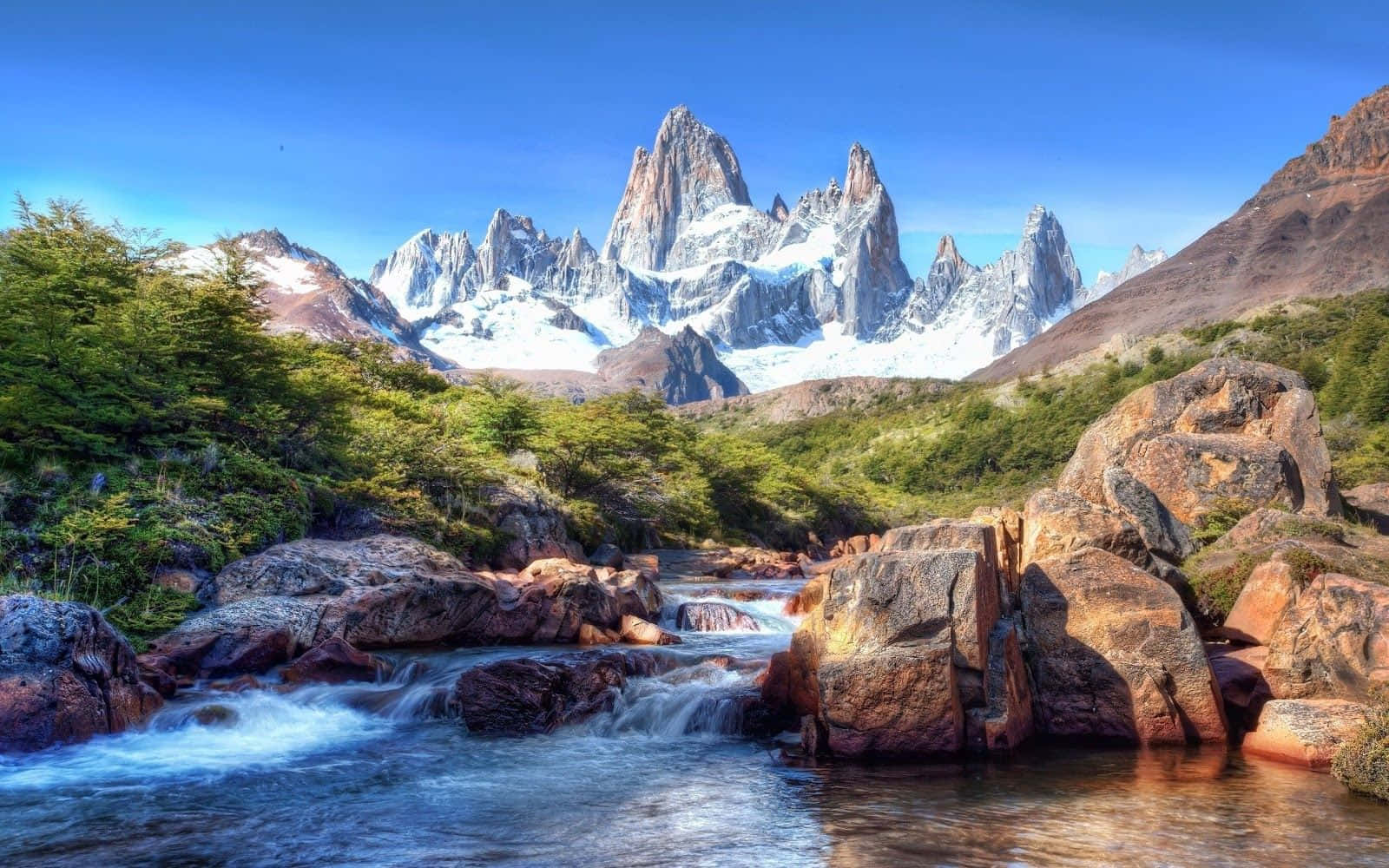 Paisajede Las Montañas Rocosas De América Del Norte. Fondo de pantalla