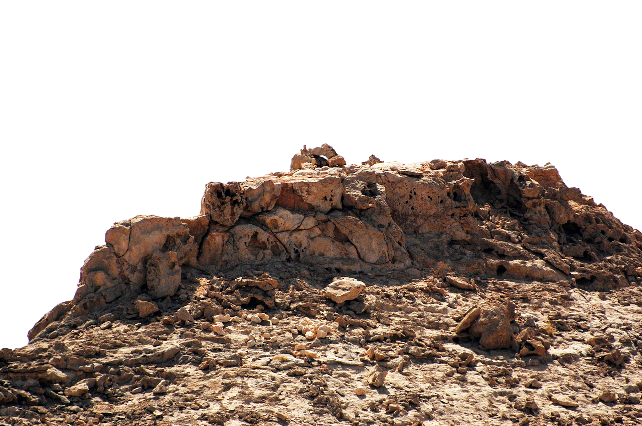 Rocky_ Outcrop_ Isolated_ Background PNG