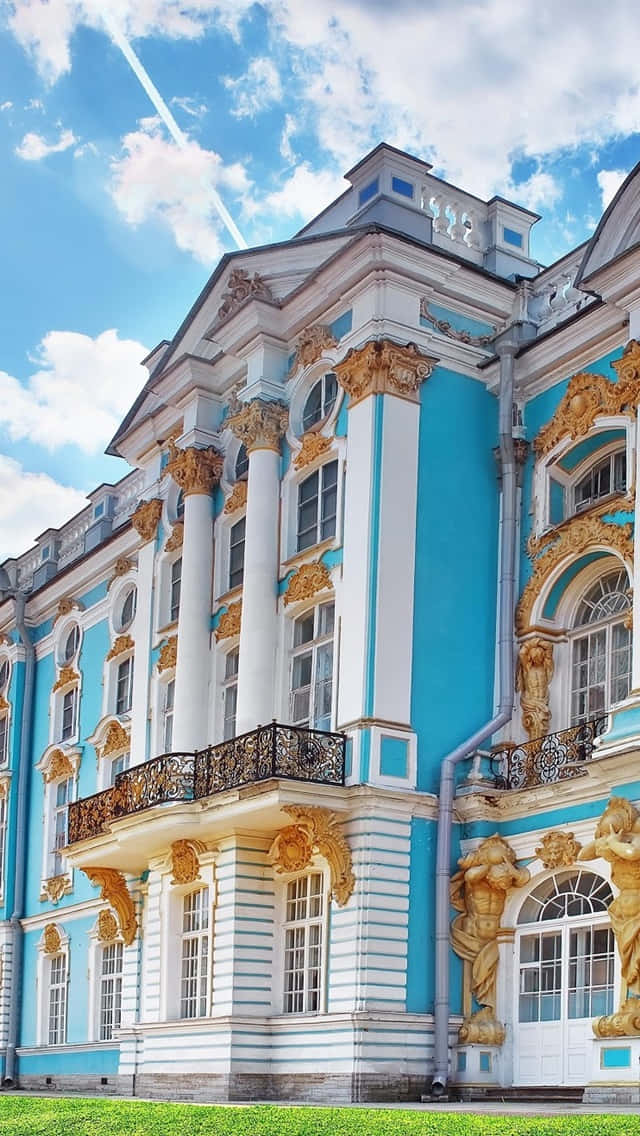 Rococo Arkitektur af Catherine Palace i Pushkin Wallpaper