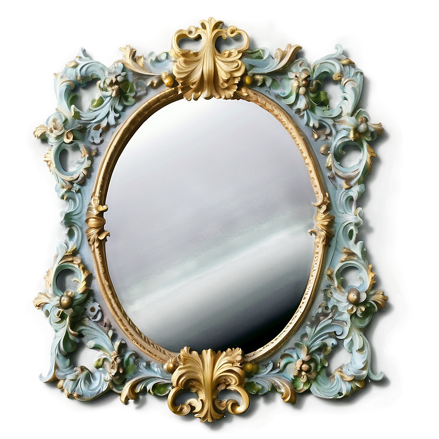 Rococo Mirror Frame Png 45 PNG