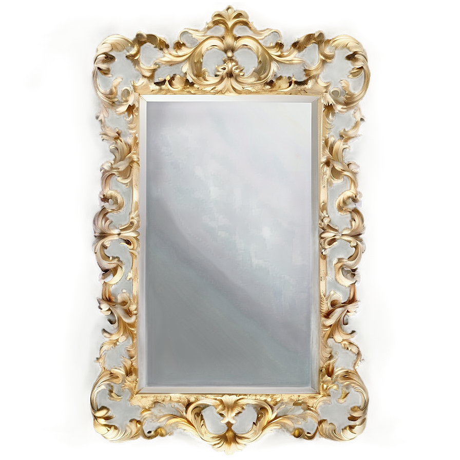 Rococo Mirror Frame Png Yqr41 PNG