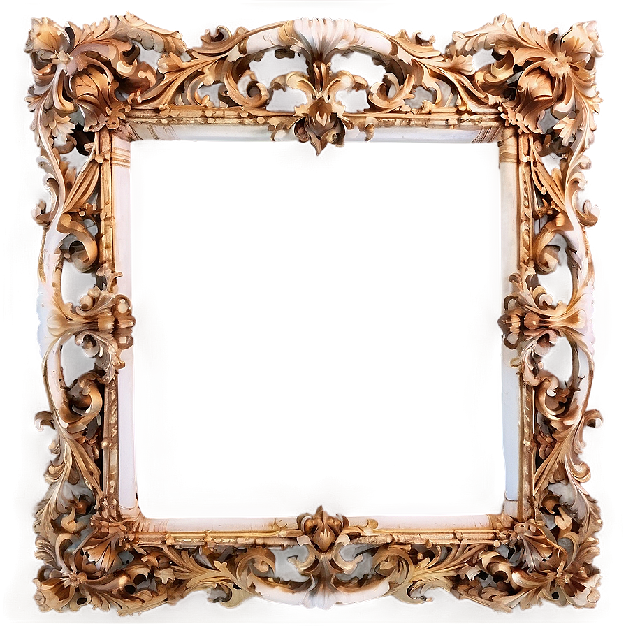 Rococo Ornate Frame Png Wvd17 PNG