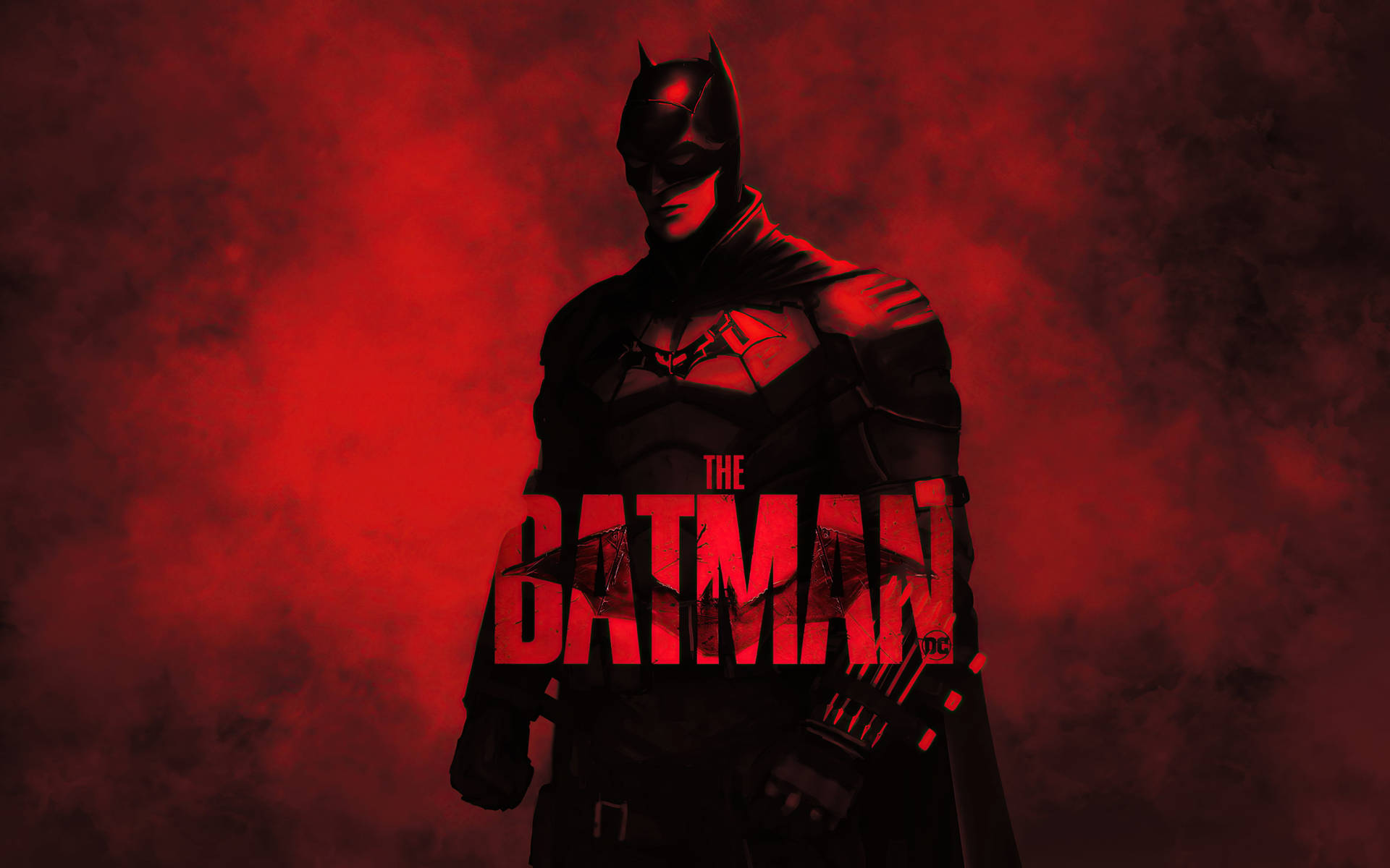 Rød Batman Pop Telefonkunst Wallpaper