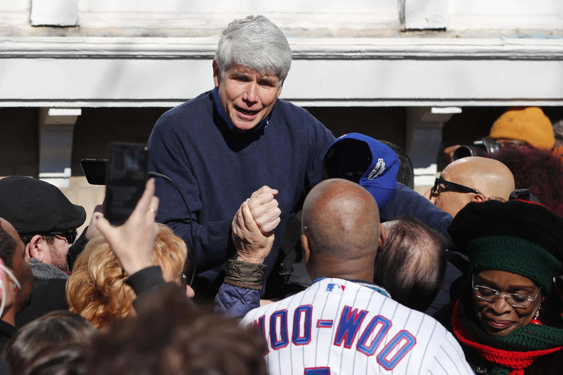 Rod Blagojevich Greeting Supporters Wallpaper