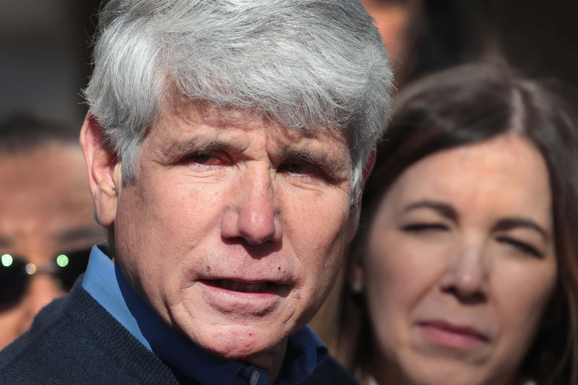 Rod Blagojevich Looking At Reporter Wallpaper