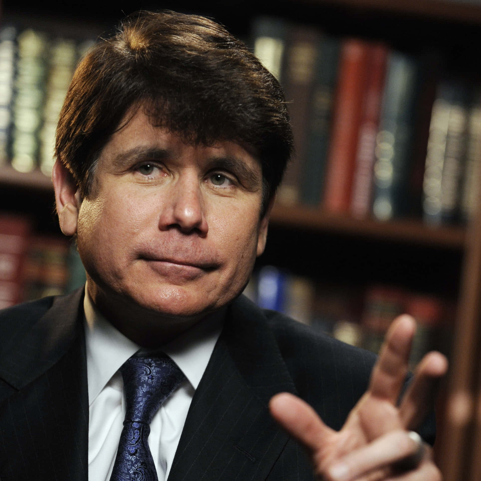 Rod Blagojevich Making Hand Sign Wallpaper