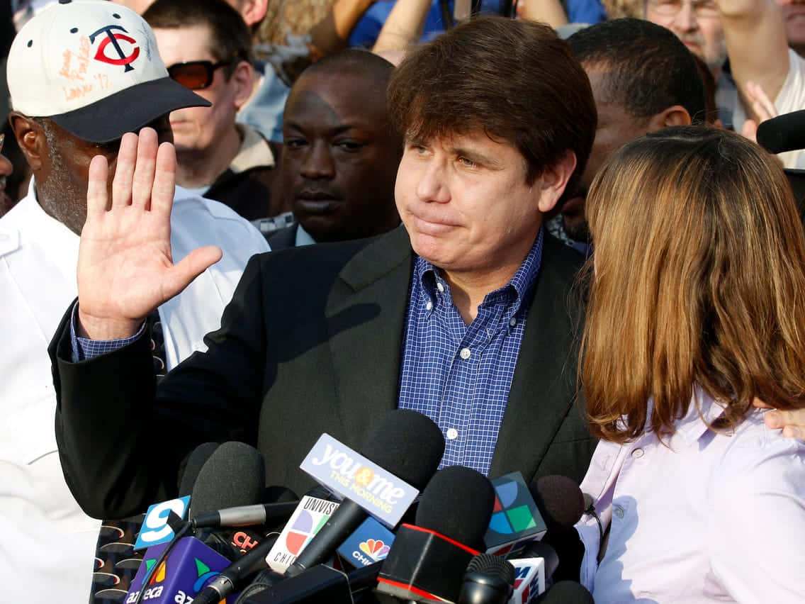 Rod Blagojevich With Open Palm Wallpaper