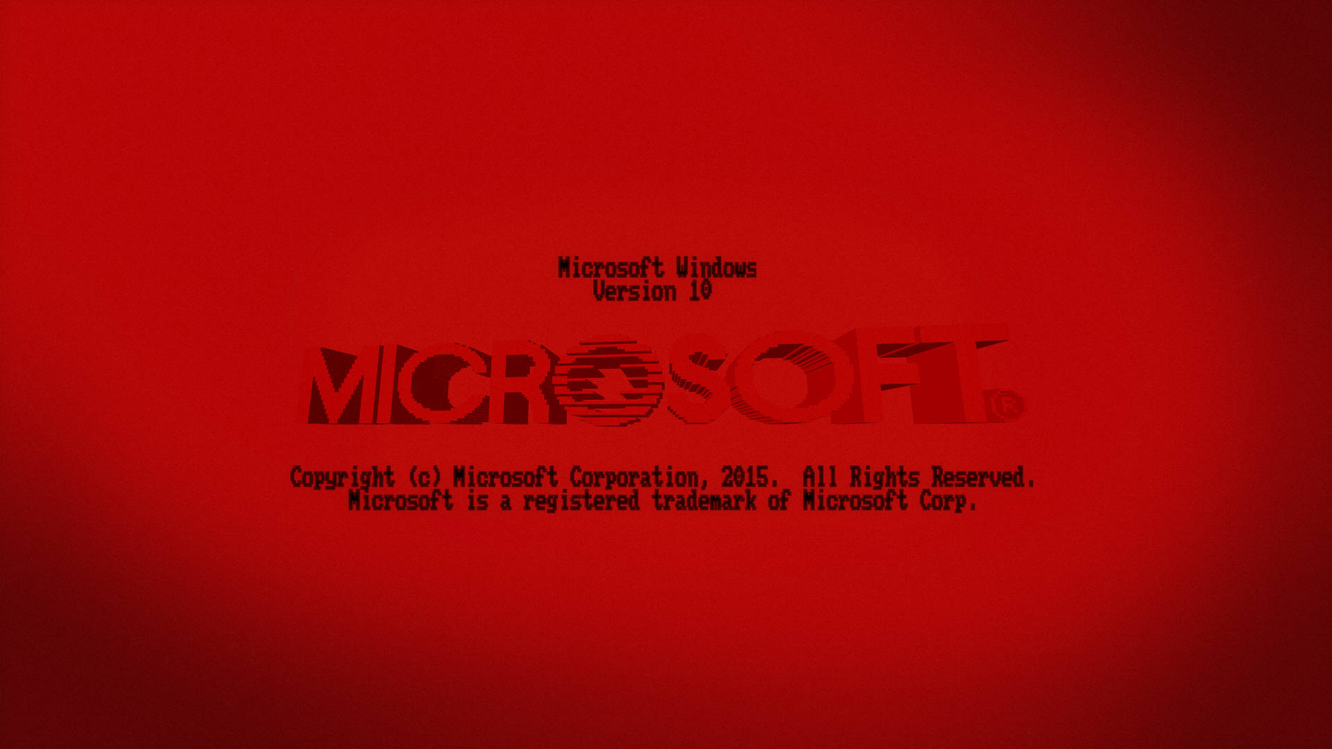 Rød Microsoft Windows 10 Hd Wallpaper