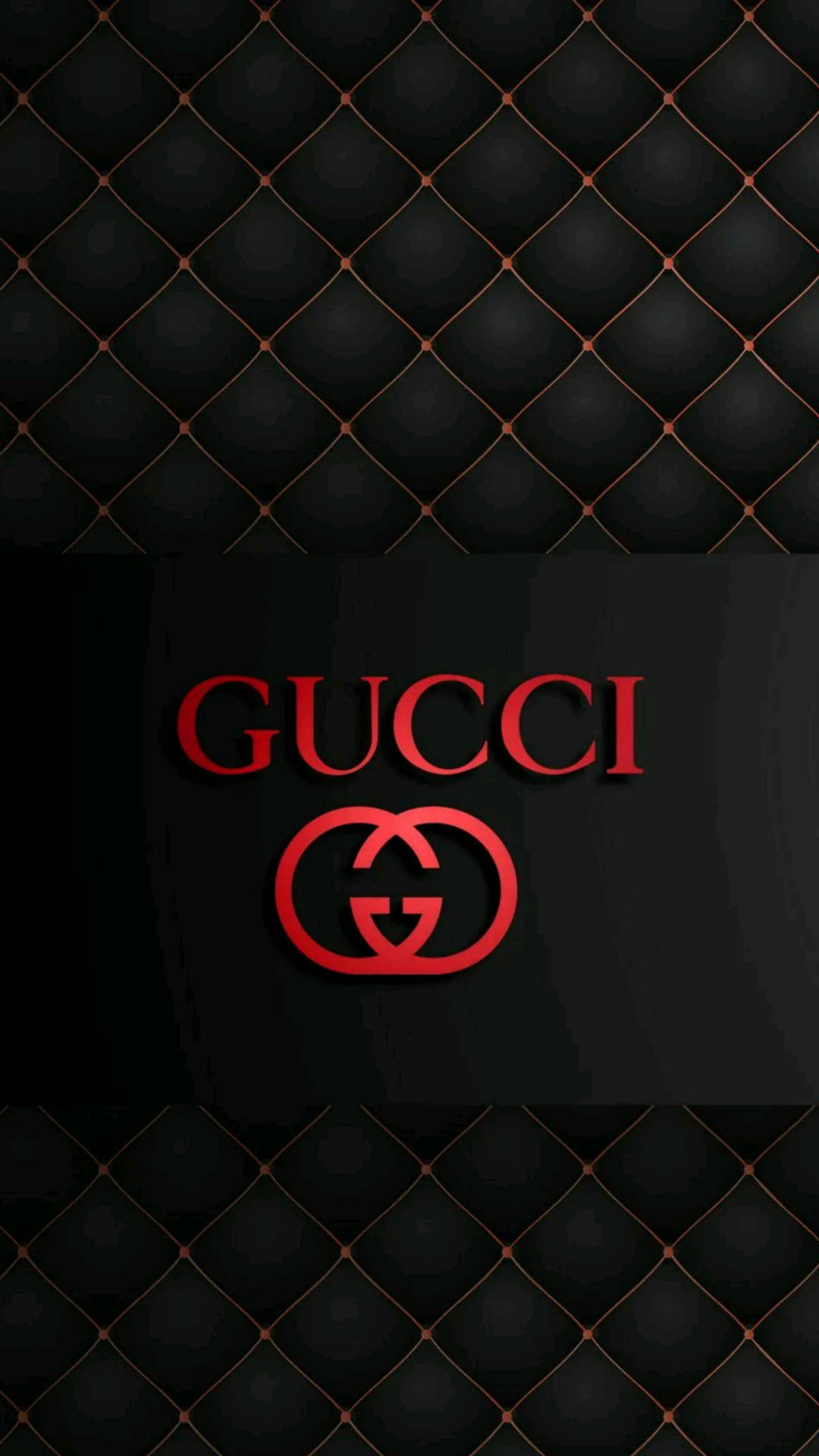 Rød Og Sort Gucci Iphone Baggrund Wallpaper