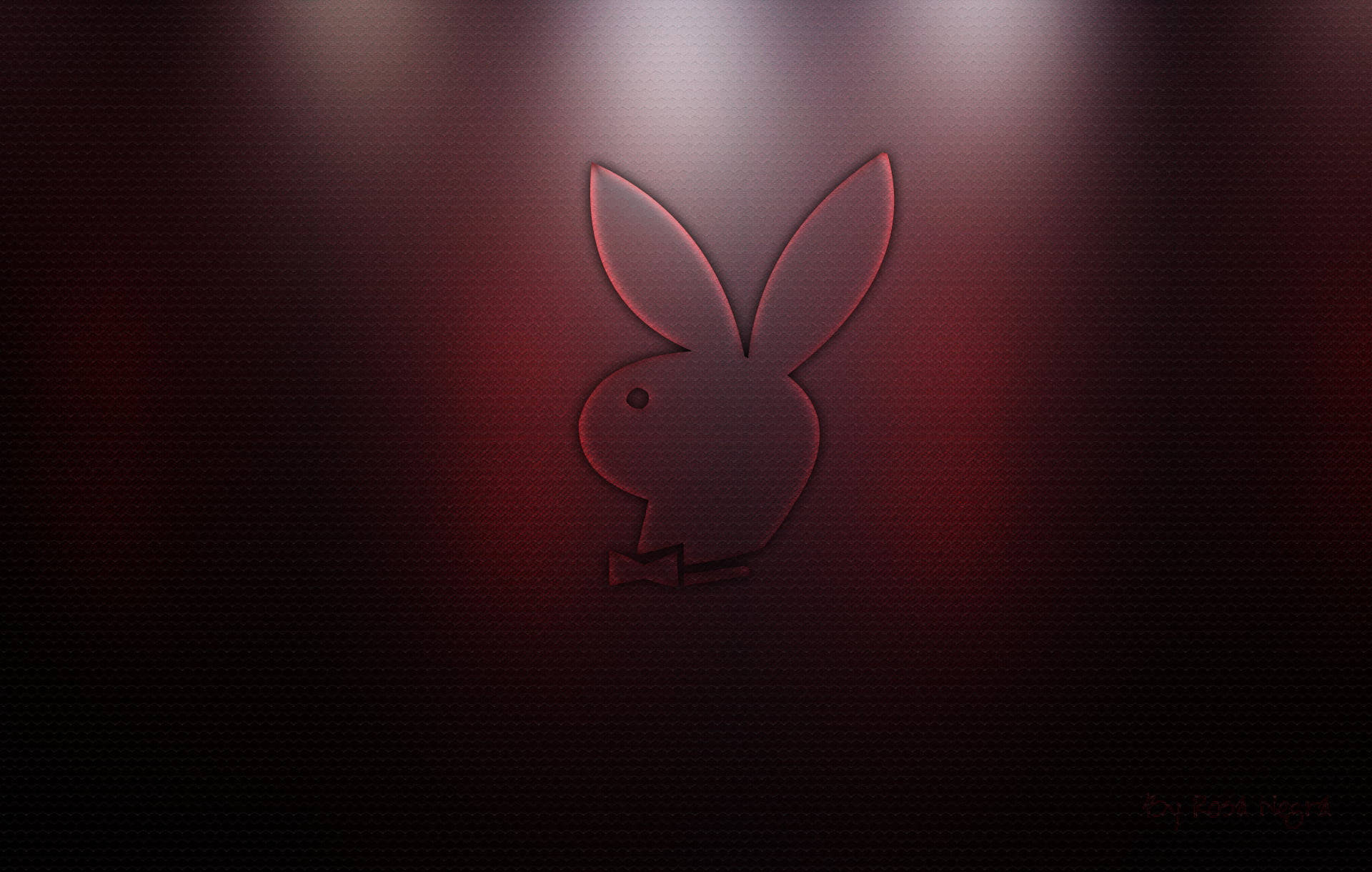 Rød Og Sort Playboy Logo Wallpaper