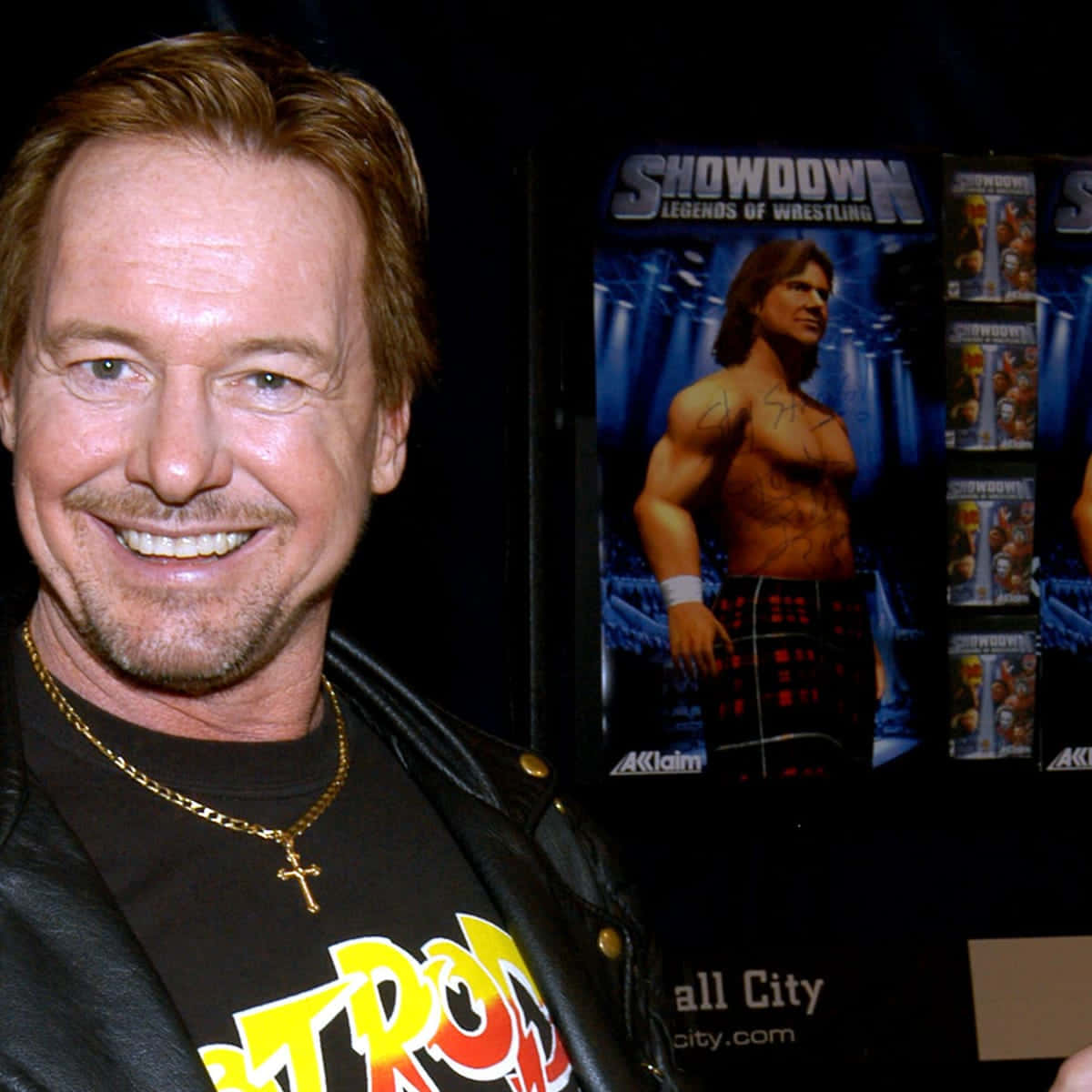 Roddy Piper During Sports Memories And Legends Night Wallpaper