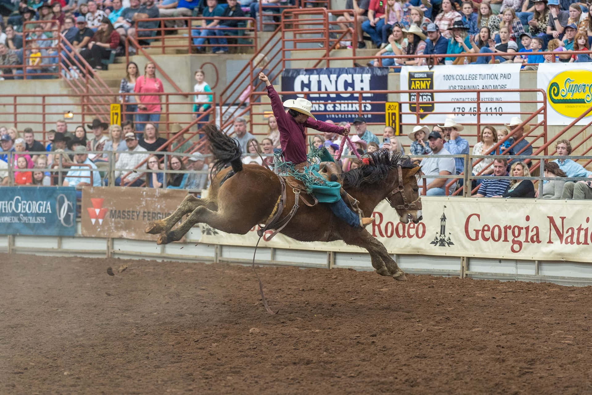 Cowboys and Cowboys race at Longhorn Rodeo