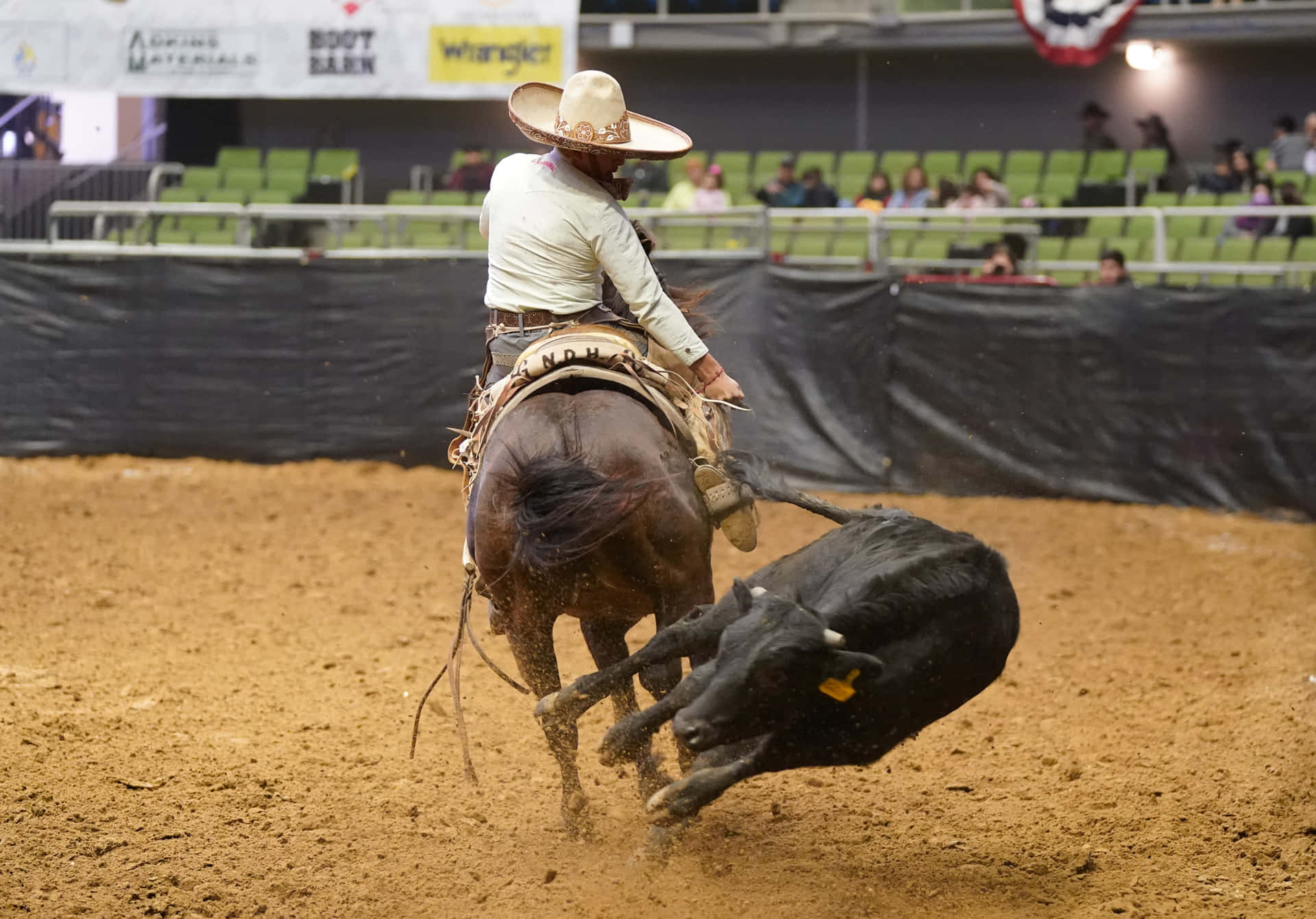 Professional Rodeo Riders Compete in Drilling Events