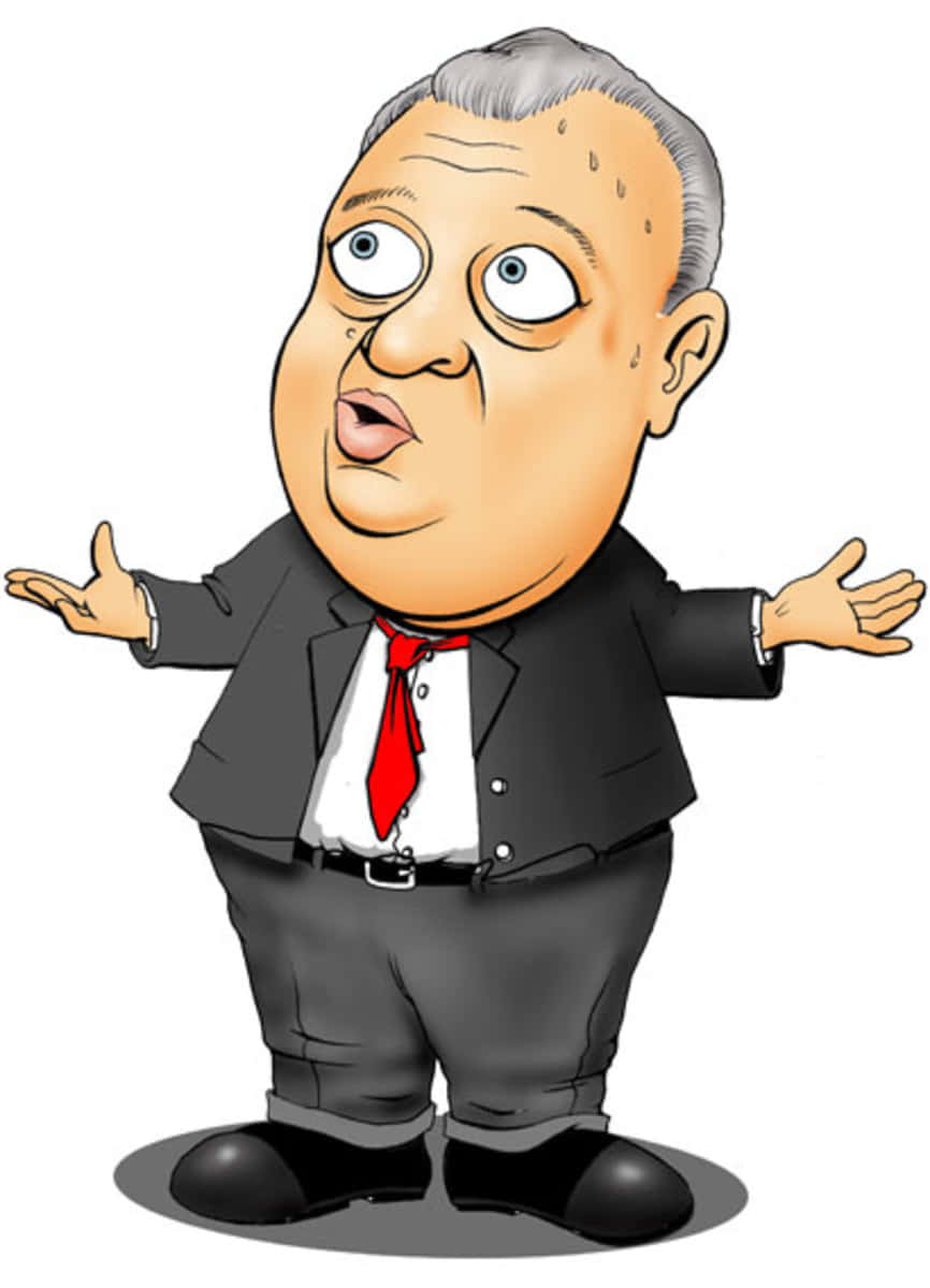 Iconic Comedian - The Rodney Dangerfield Caricature. Wallpaper