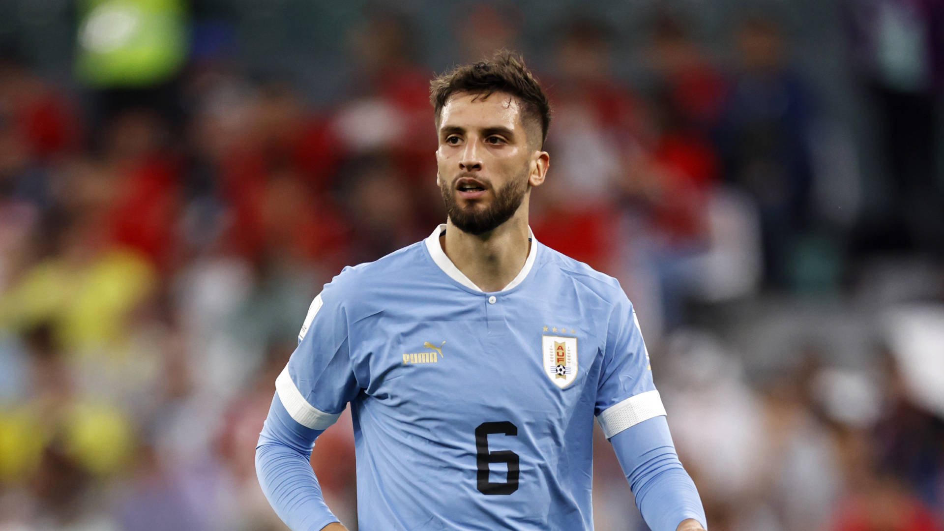 Rodrigobentancur Für Die Nationalmannschaft Von Uruguay Im Fußball Wallpaper