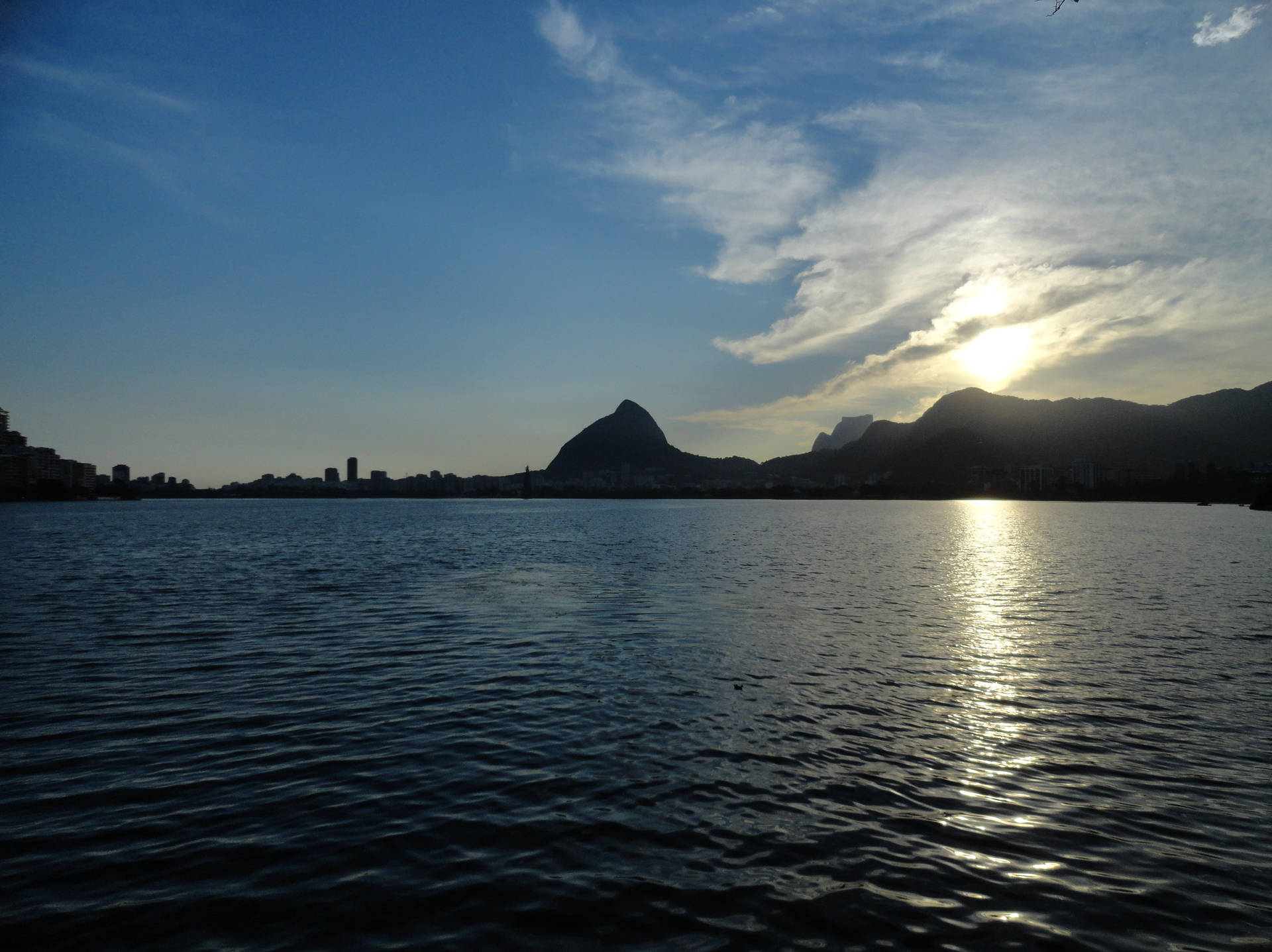 Lagoa Rodrigo De Freitas, Brasil Papel de Parede