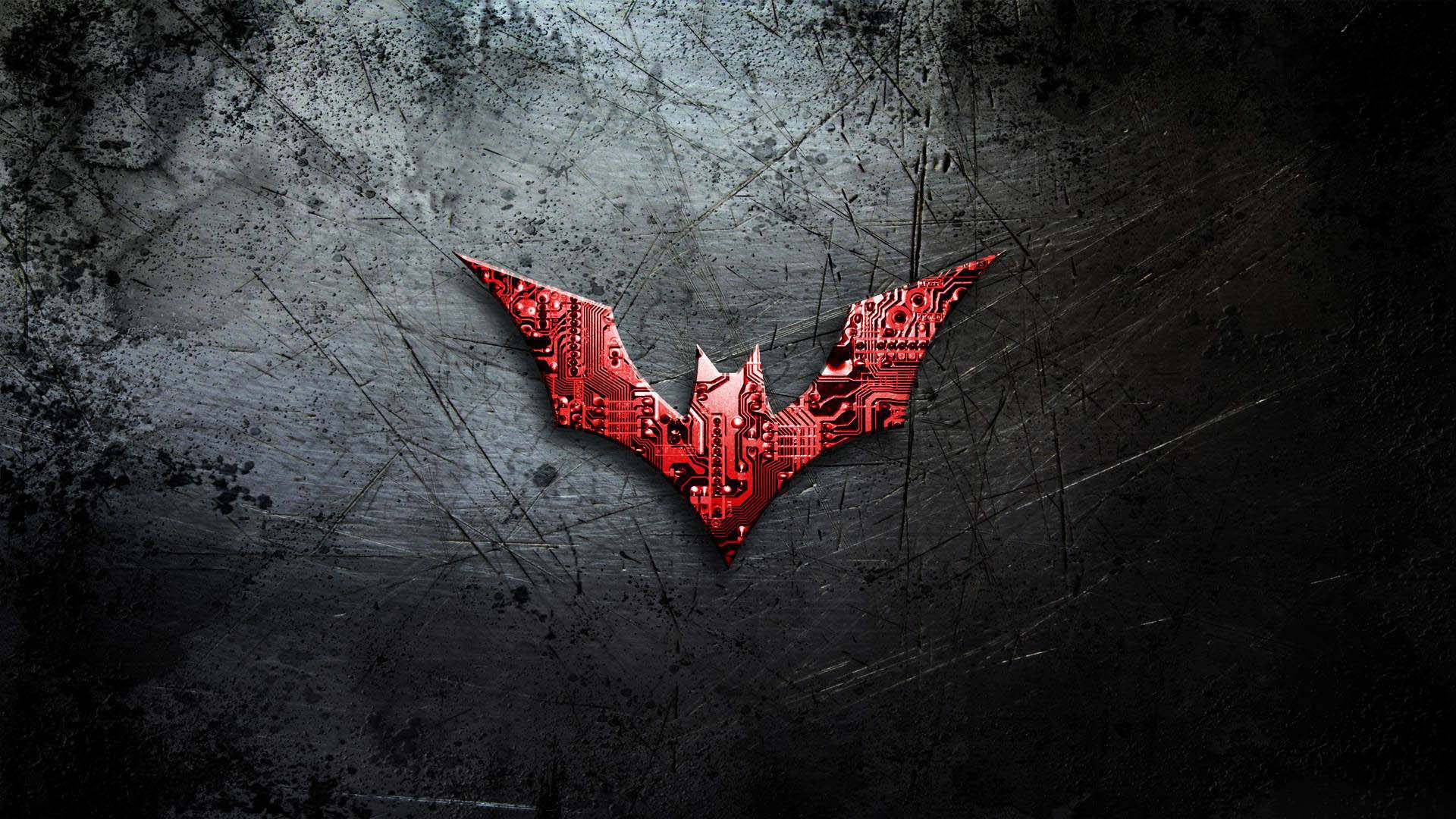 Rødt Batman-logo Wallpaper