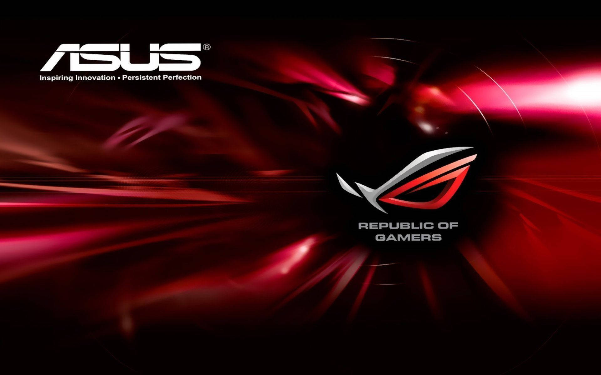 Rog Asus Red Background