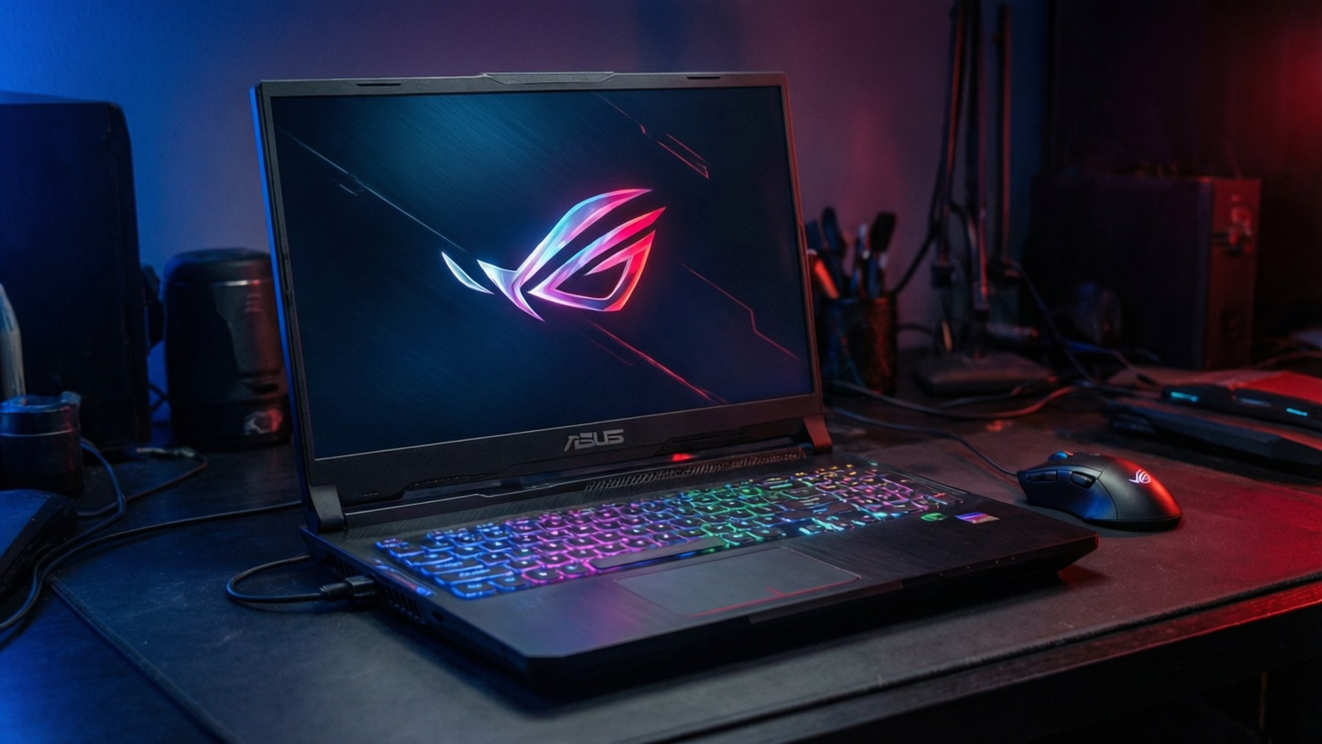 ROG Gaming Setup Bakgrunner