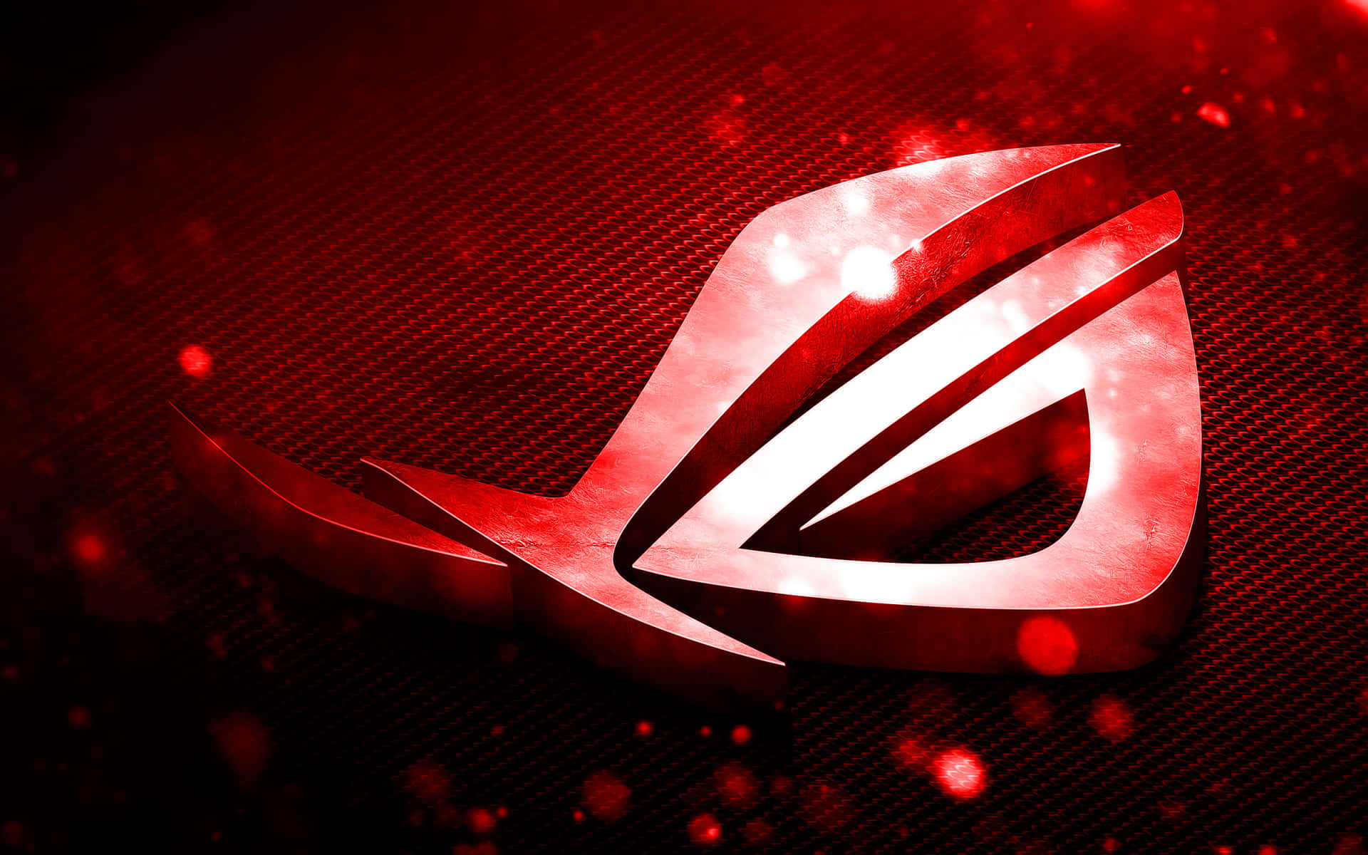 Asus Rog Logo On A Red Background