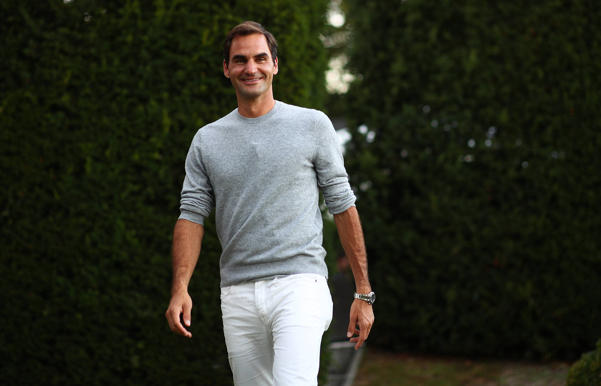 Look Casual Di Roger Federer Sfondo