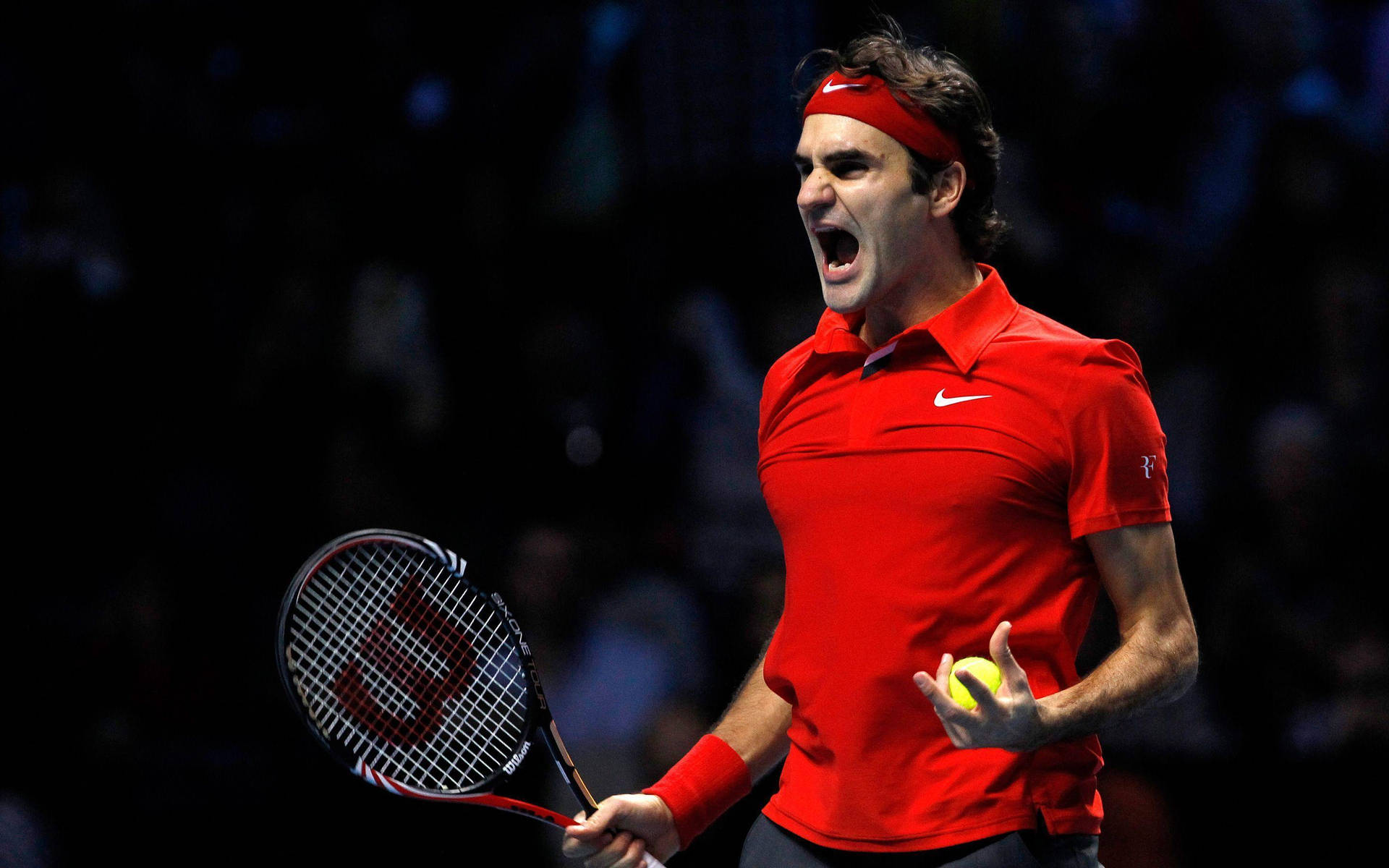 Roger Federer Red Tennis