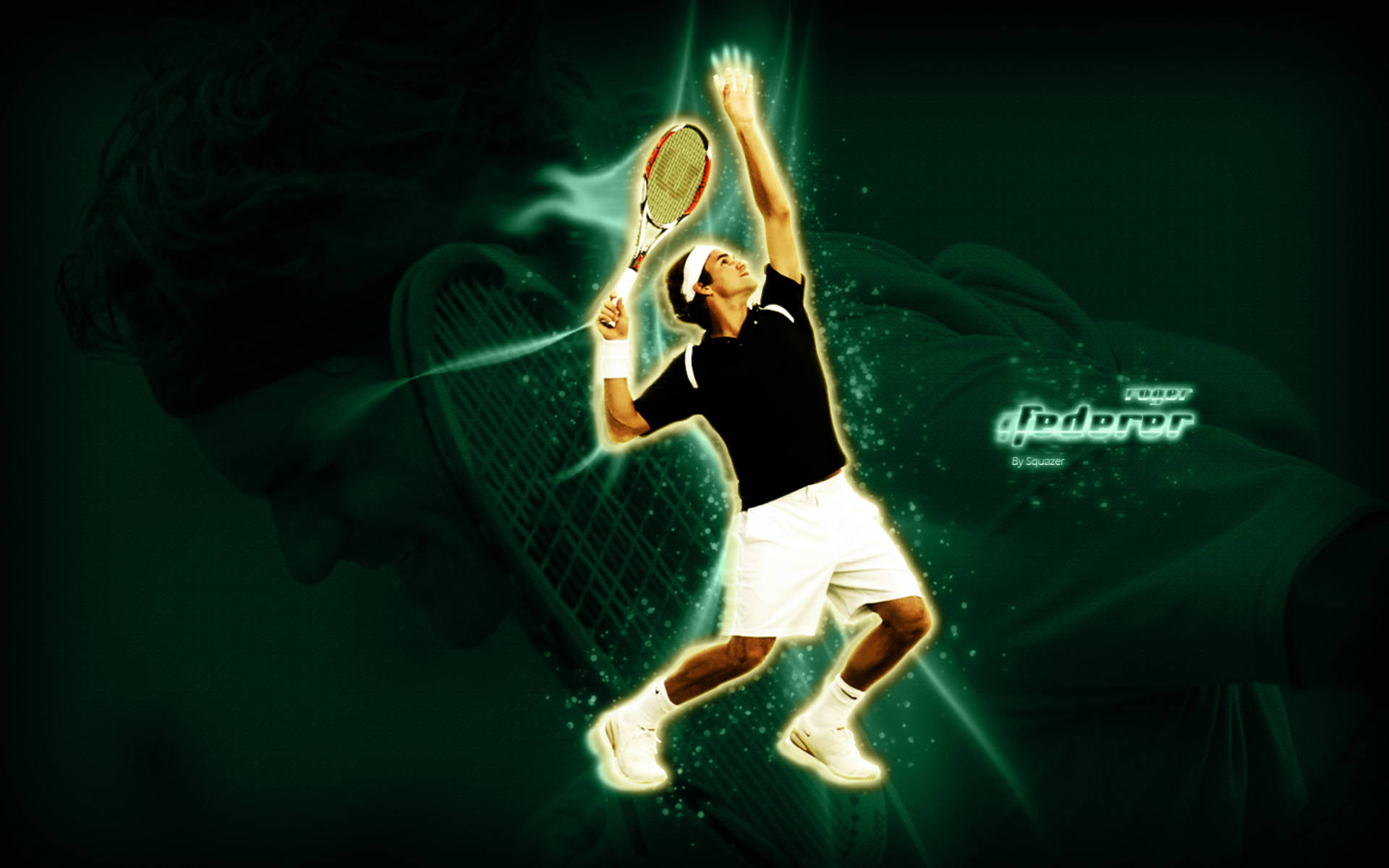 Roger Federer Tennis Poster Wallpaper