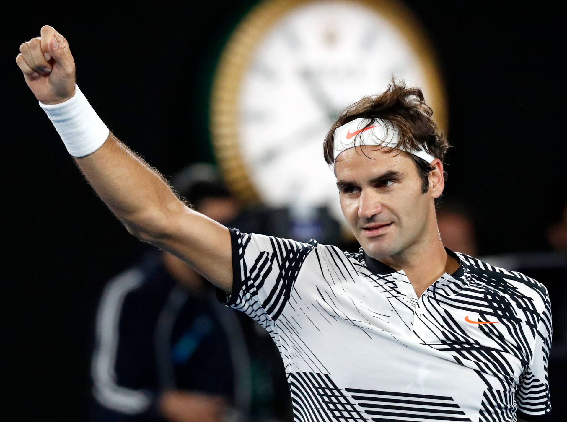 Roger Federer Tennis Victory Wallpaper