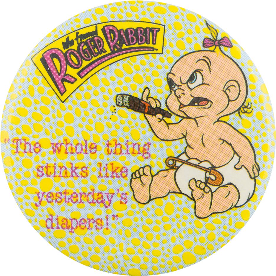 Roger Rabbit Baby Herman Button PNG