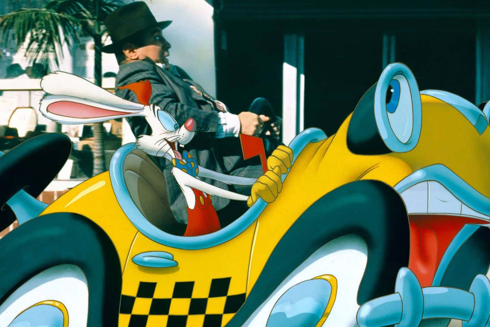 Download Roger Rabbit Cartoon Car Chase Wallpaper | Wallpapers.com