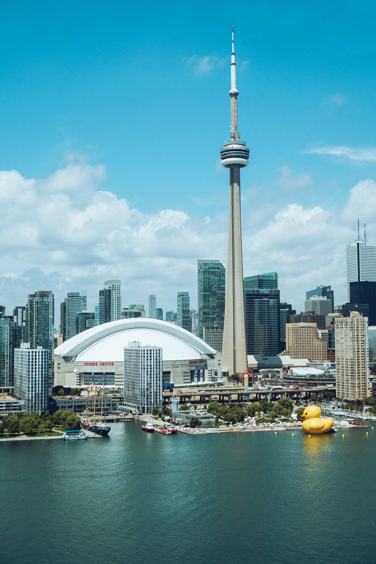 Rogers Centre And CN Tower View Wallpaper