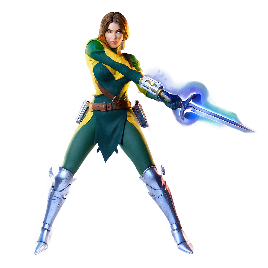 Rogue In Battle Pose Png 06242024 PNG