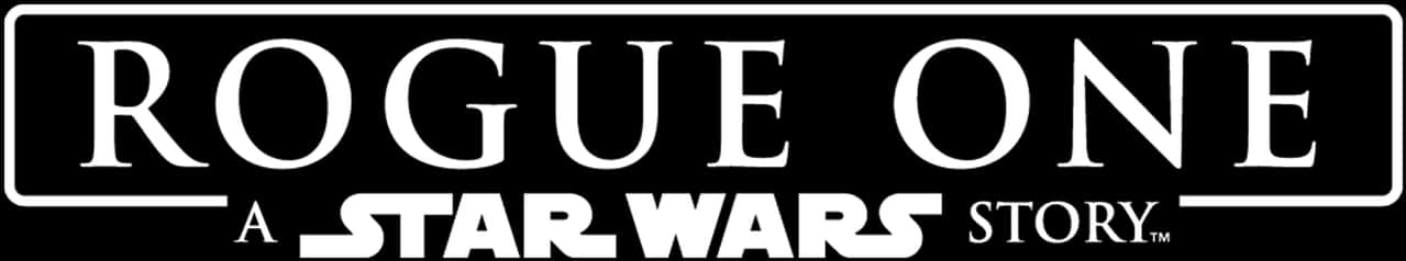 Rogue One Star Wars Story Logo PNG