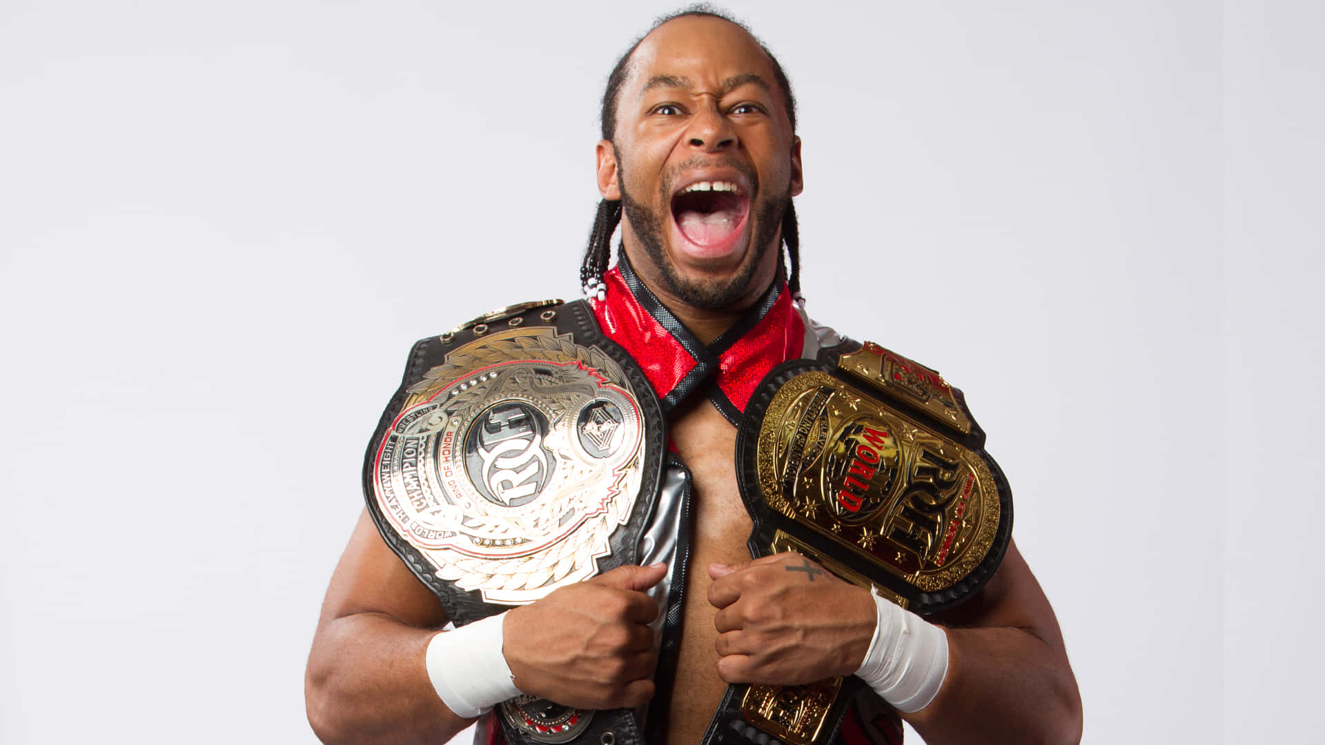 Roh Belts Of Wrestler Jay Lethal Picture