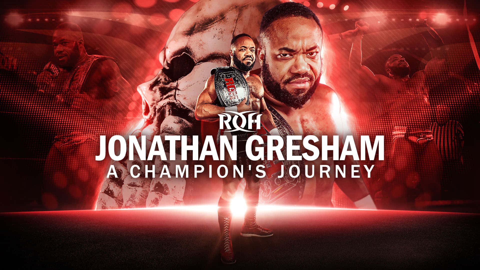 ROH Jonathan Gresham Championship Journey - Lav en visuel fortælling kontur Wallpaper