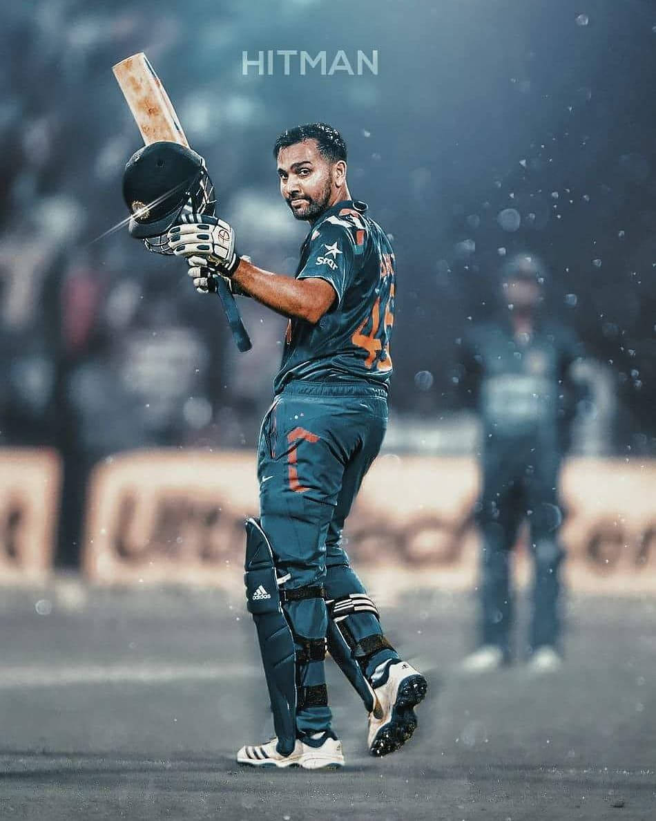 Rohit Sharma As Indian Cricketer Wallpaper