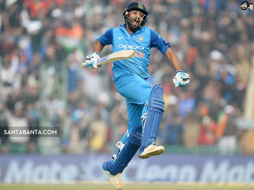 Rohit Sharma Cricket Extreme Game Wallpaper