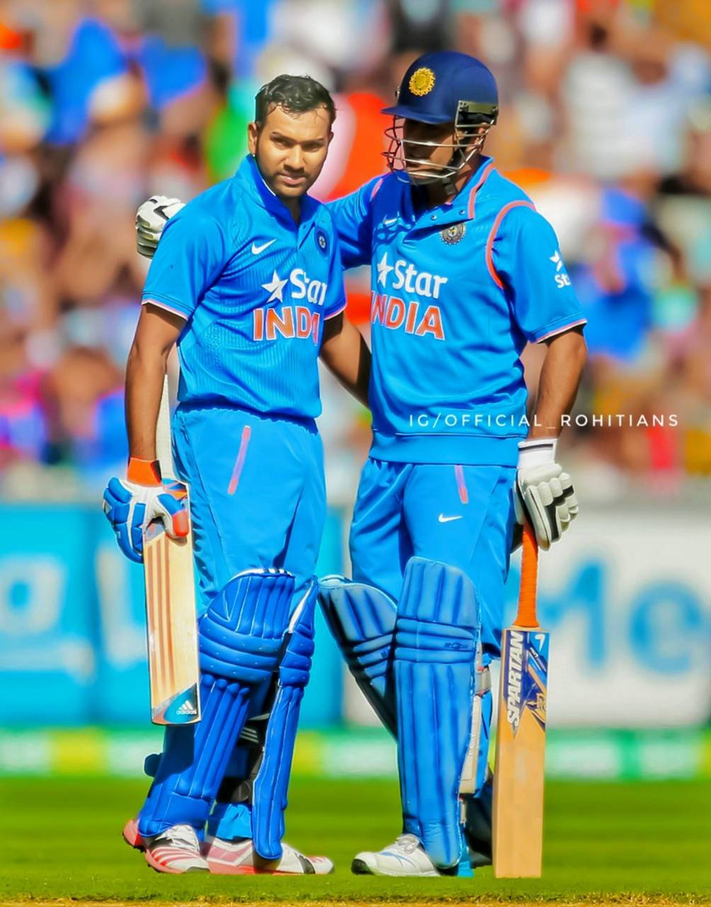Rohit Sharma With Cricketer Wallpaper