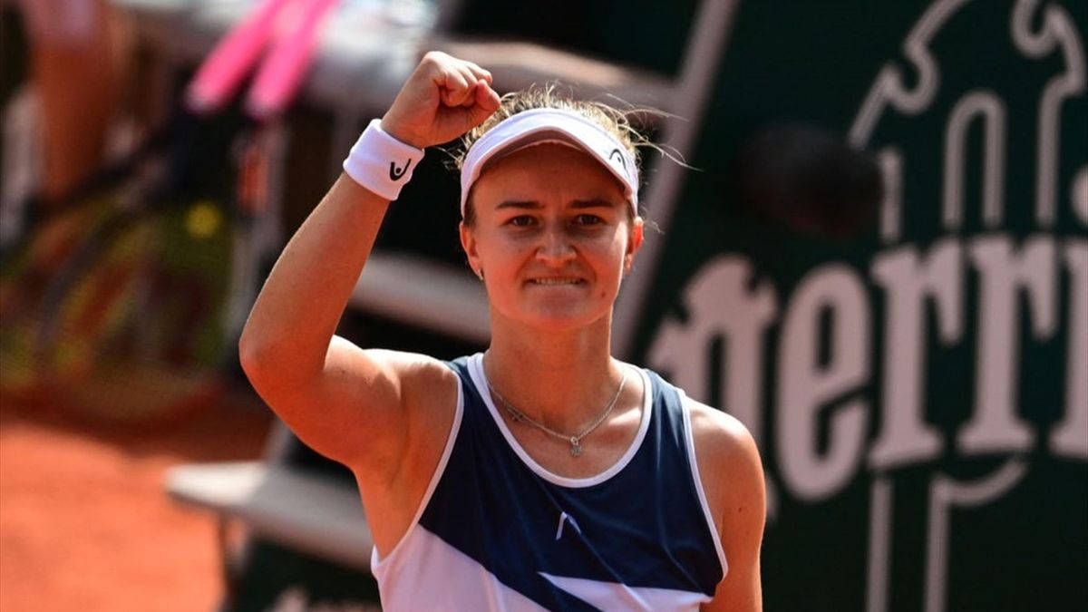 Campeonade Roland Garros Barbora Krejcikova Fondo de pantalla