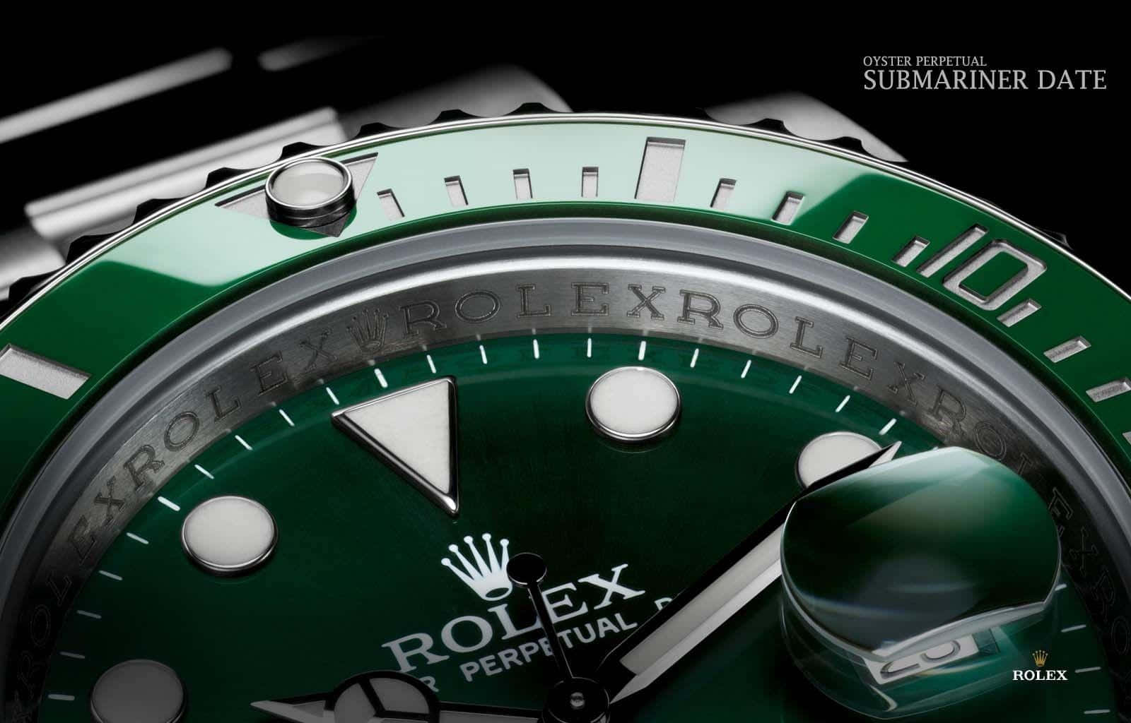 A Luxury Rolex watch on display