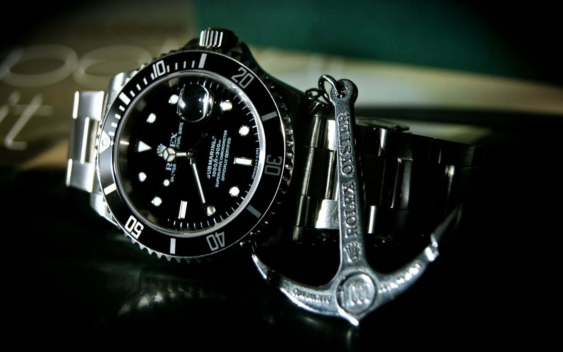 A Classic Rolex Timepiece on a Dark Background