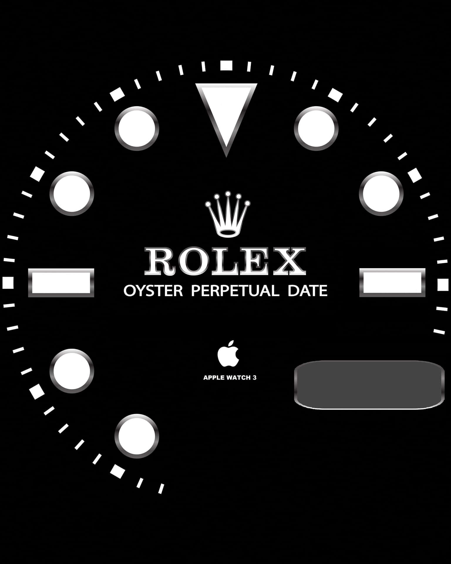 Classy Rolex Watch on a Poker Chip