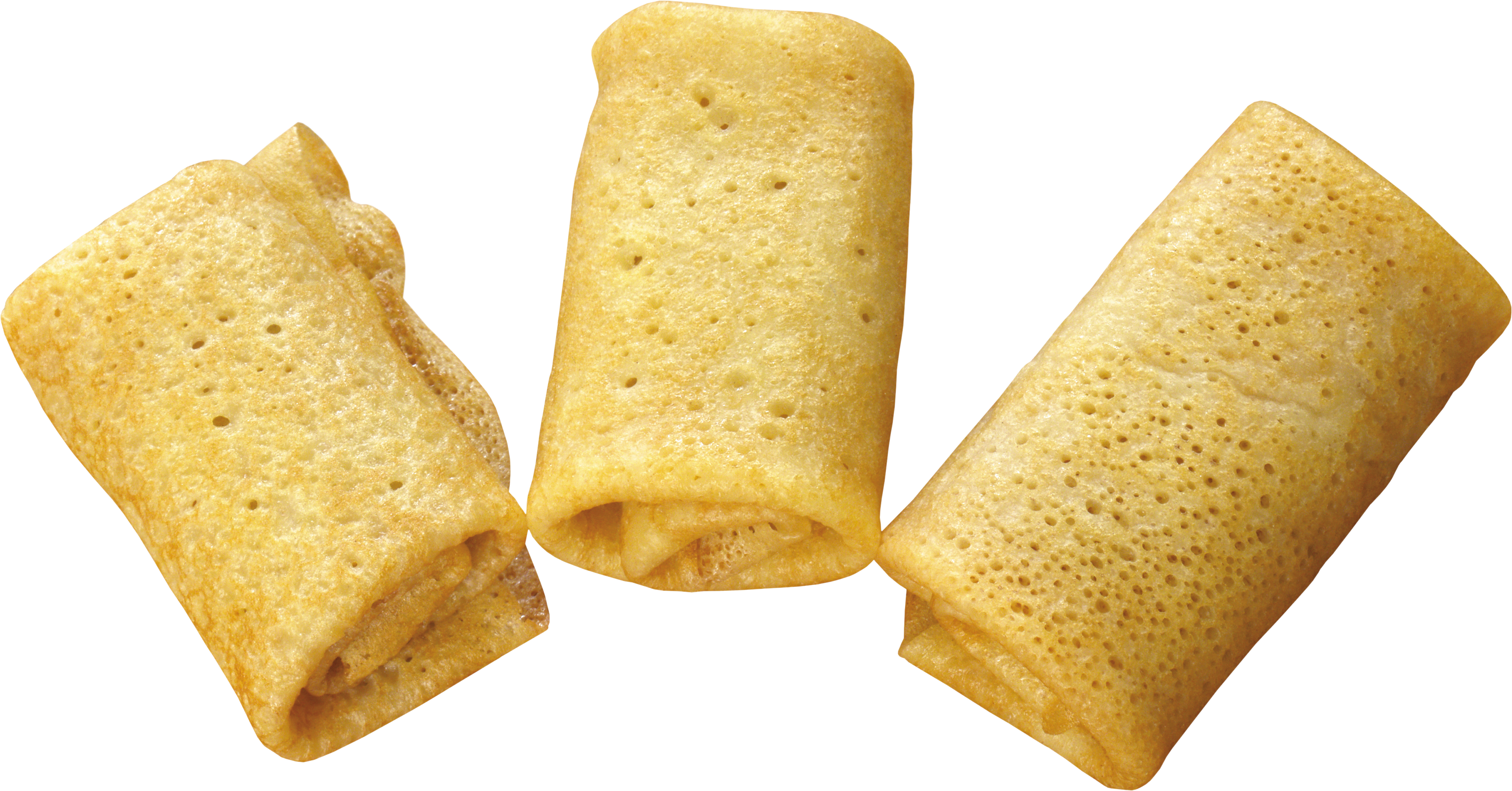 Rolled Pancakes Isolated Background.png PNG