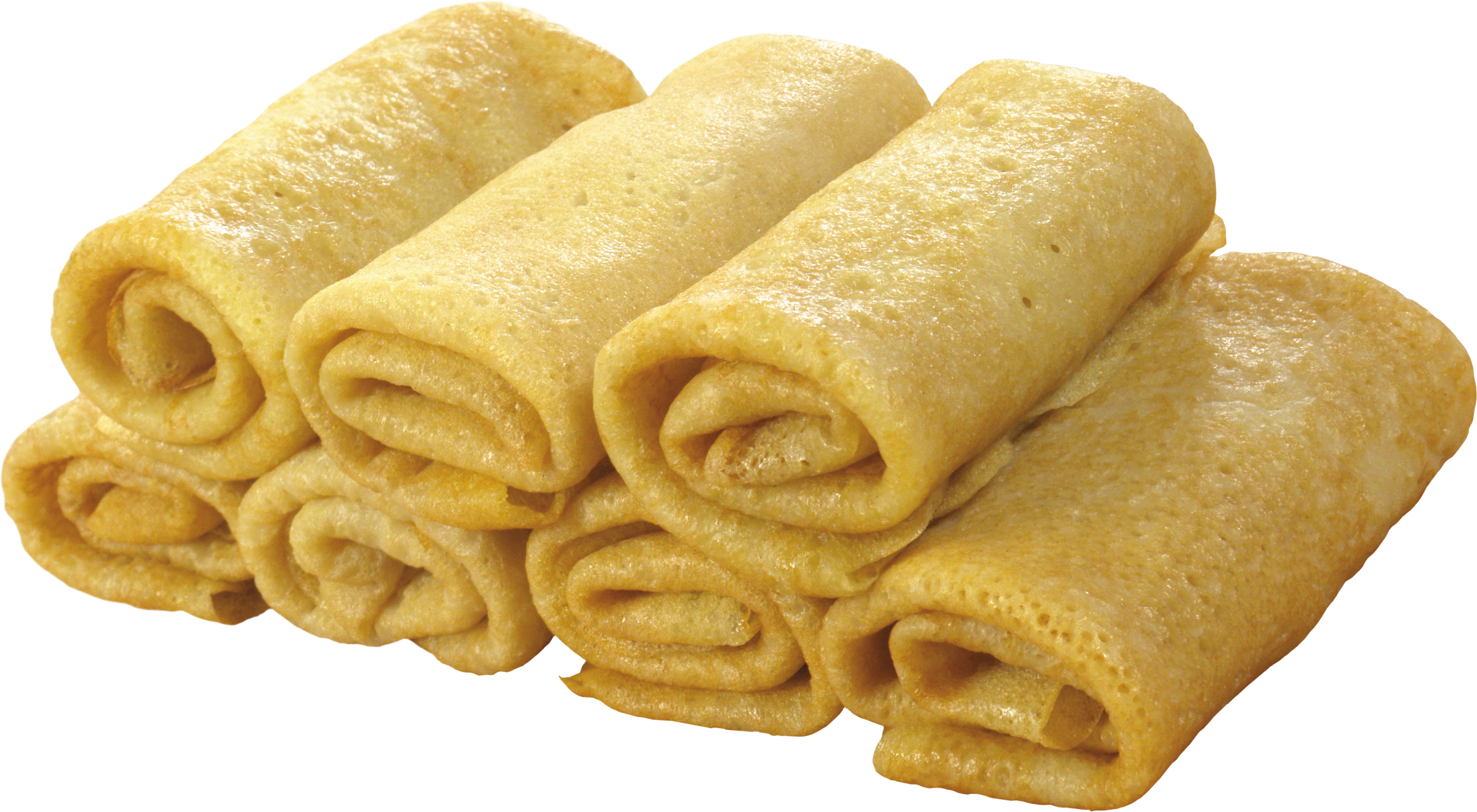 Rolled Pancakes Stacked PNG