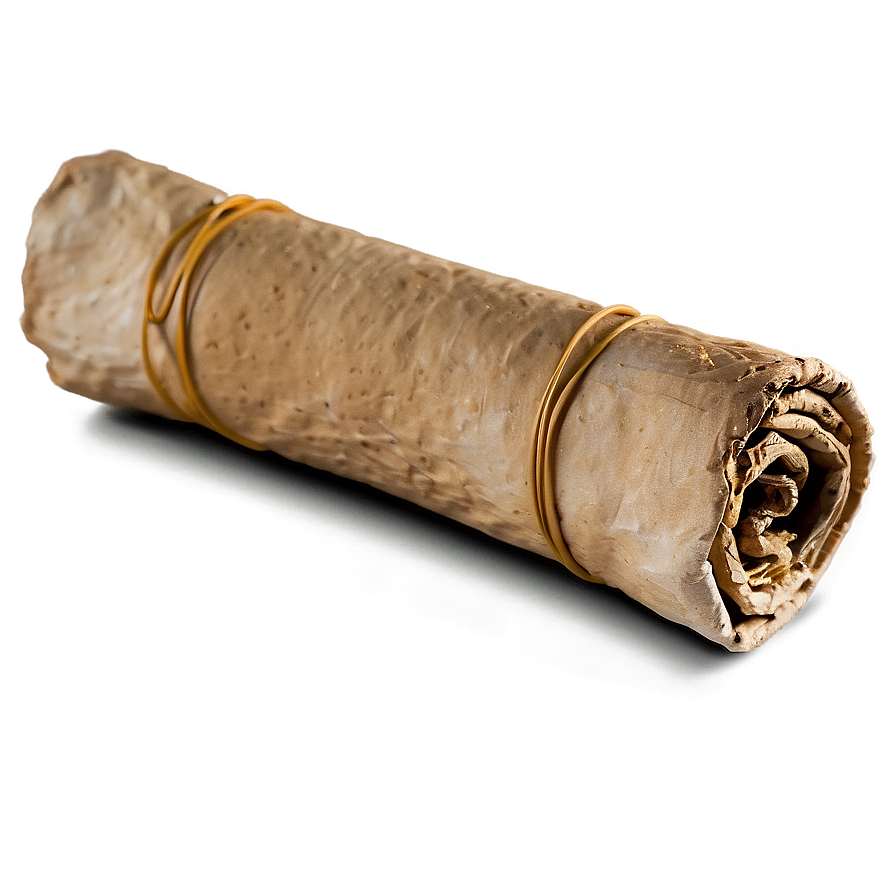 Rolled Papyrus Scroll Png 06262024 PNG