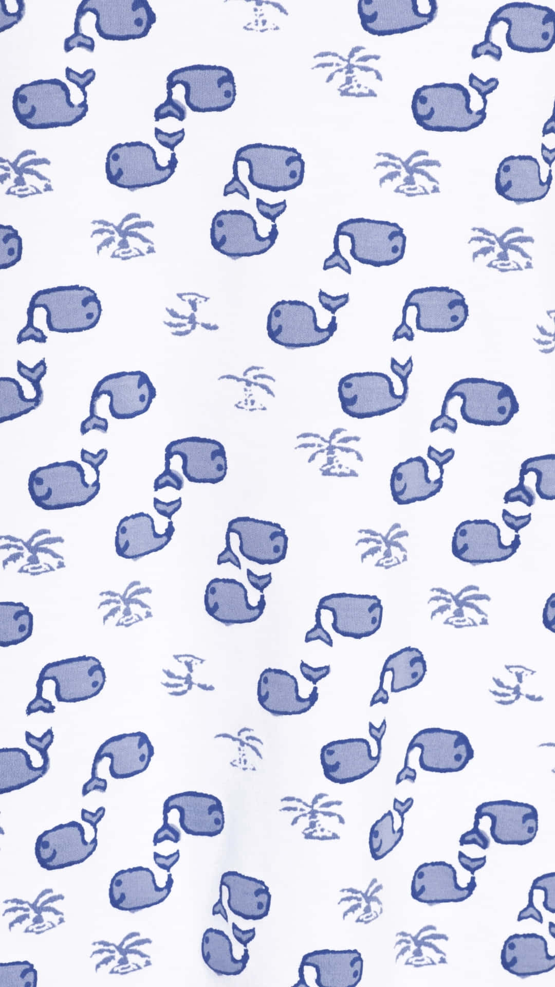 Roller Rabbit Blue Whales Pattern Wallpaper