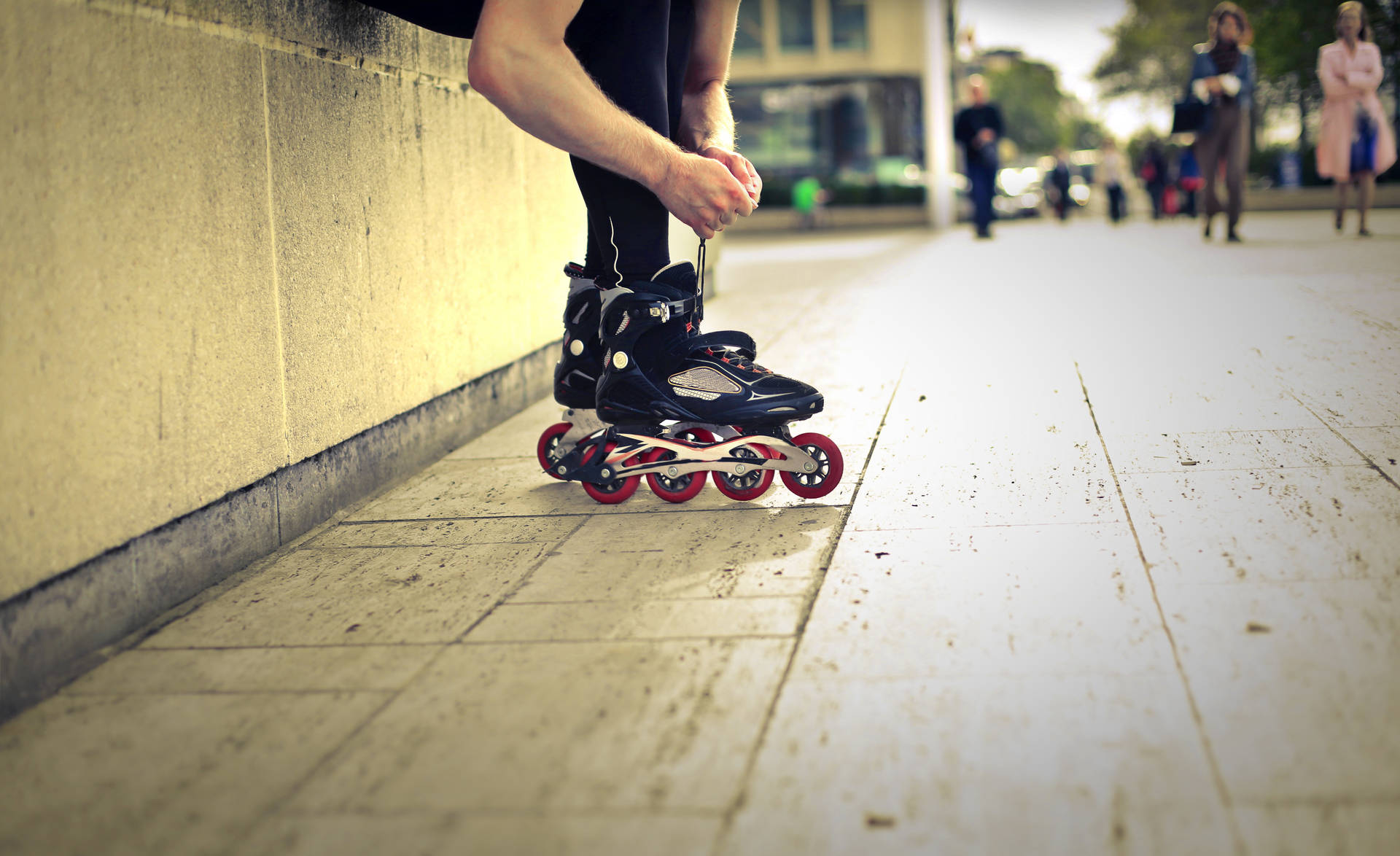Rollerblading Recreational Activity And Sport Wallpaper