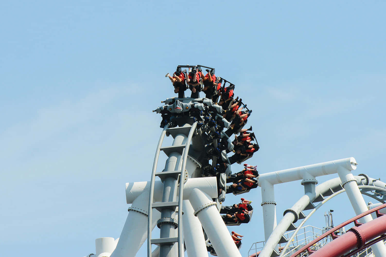 Rollercoaster Thrill Ride Universal Studios Singapore Achtergrond