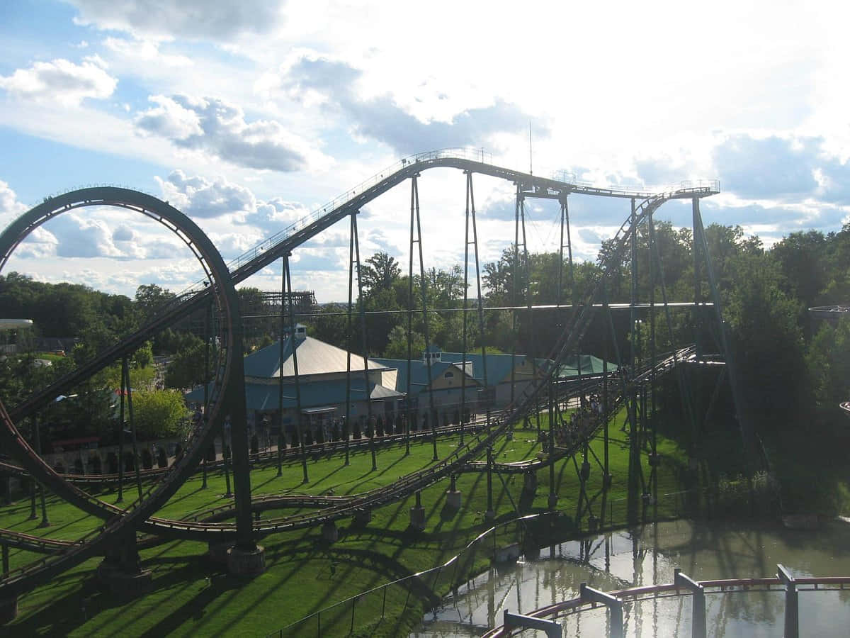 Rollercoasterin Vaughan Canada Wallpaper