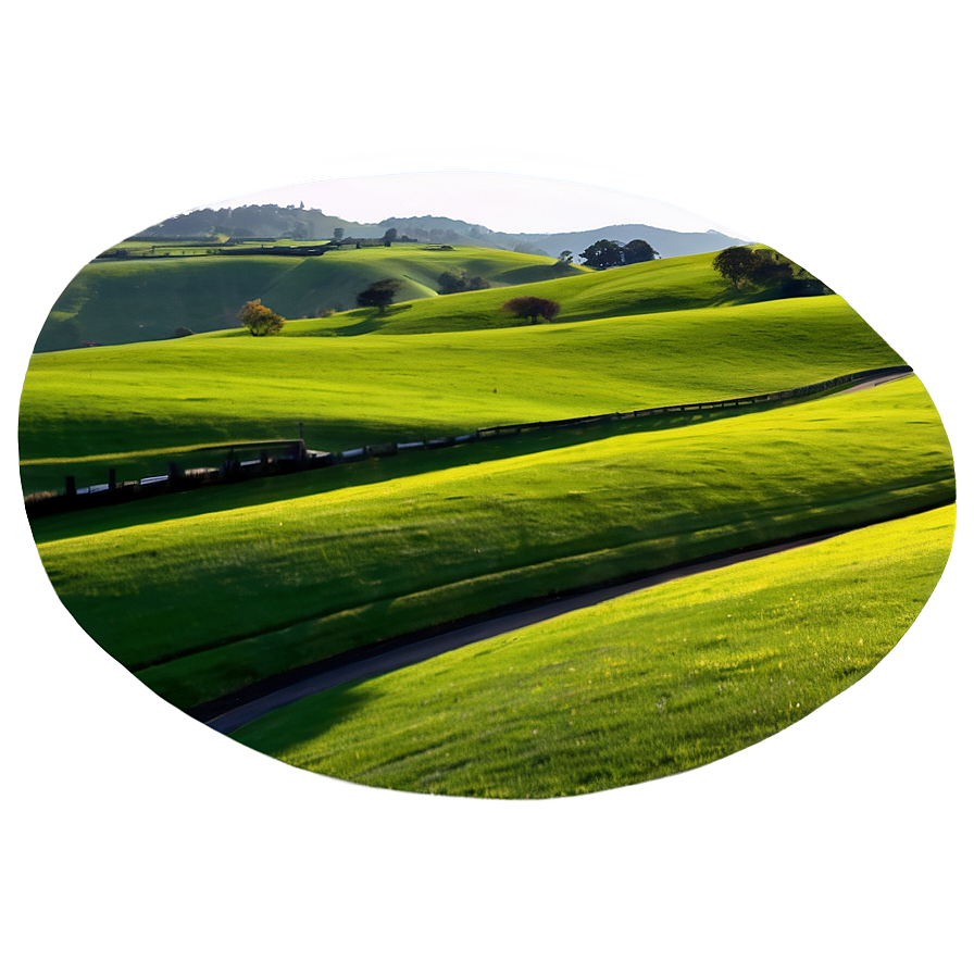 Download Rolling Green Hills Landscape Png 44 | Wallpapers.com